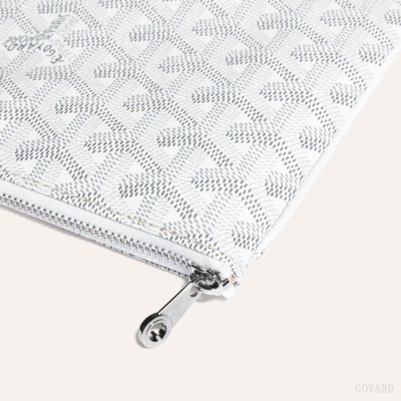 Pequenos Artigos de Couro Goyard SÉNAT PM POCKET Branco | GY-EGI2827