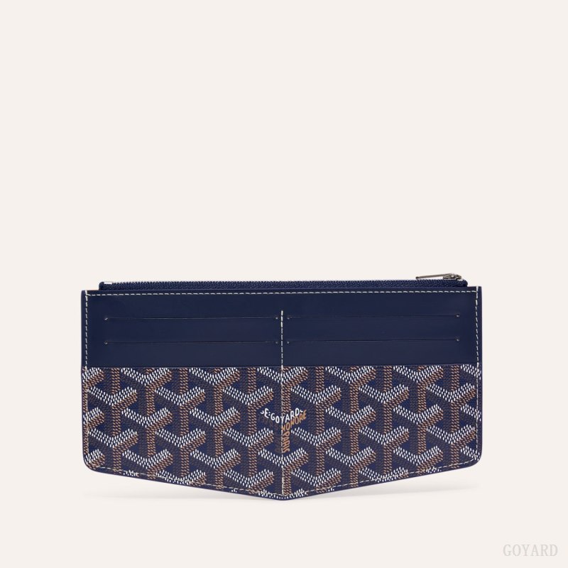 Porta Cartão Goyard Insert Louise Azul Marinho Azuis | GY-UQB1991