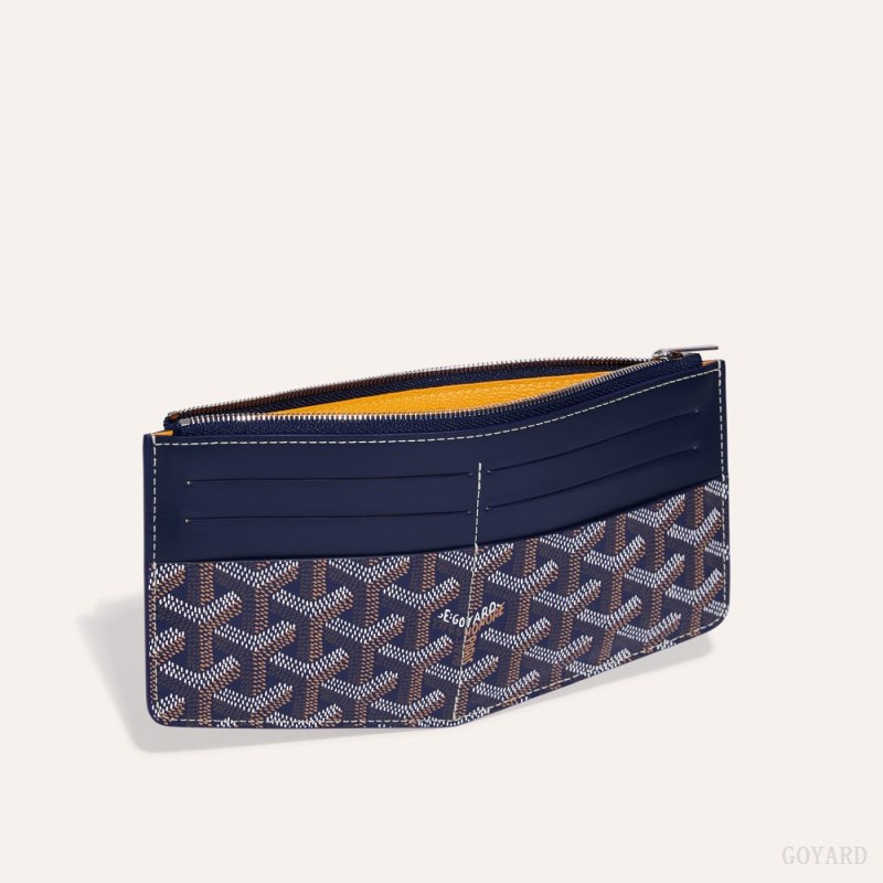 Porta Cartão Goyard Insert Louise Azul Marinho Azuis | GY-UQB1991