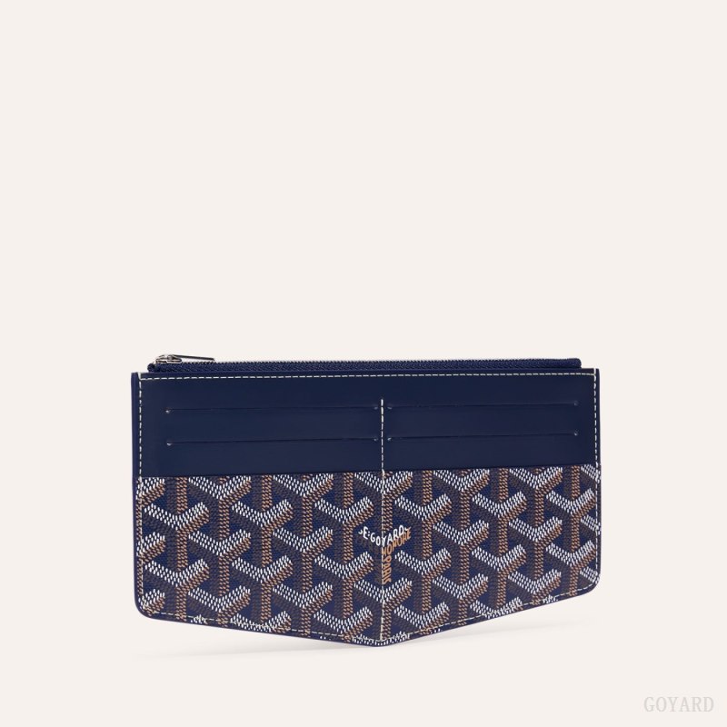 Porta Cartão Goyard Insert Louise Azul Marinho Azuis | GY-UQB1991