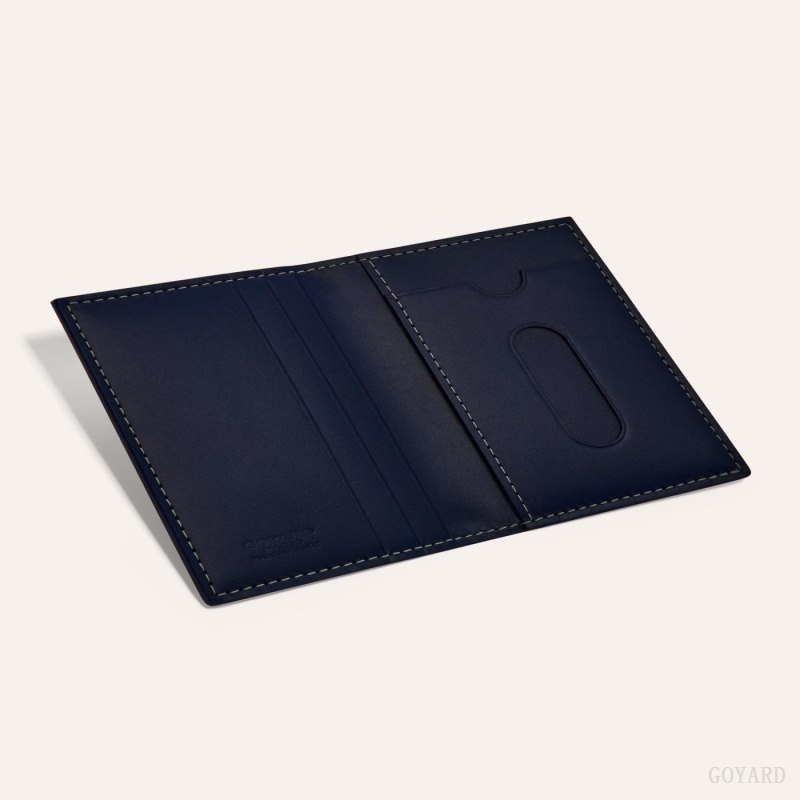 Porta Cartão Goyard SAINT-MARC CARD WALLET Azul Marinho Azuis | GY-NYQ0987
