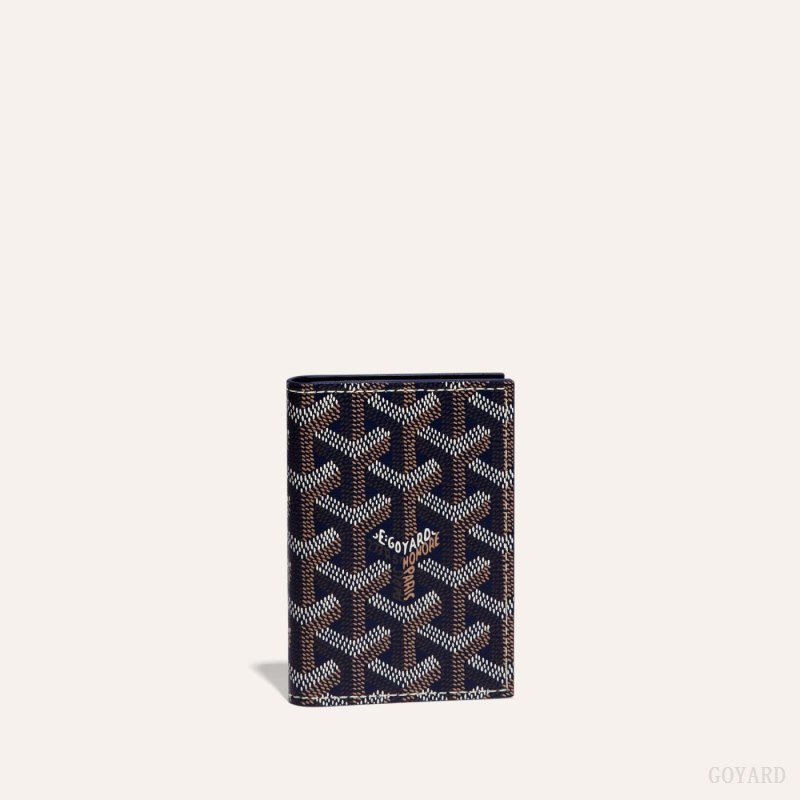 Porta Cartão Goyard SAINT-MARC CARD WALLET Azul Marinho Azuis | GY-NYQ0987