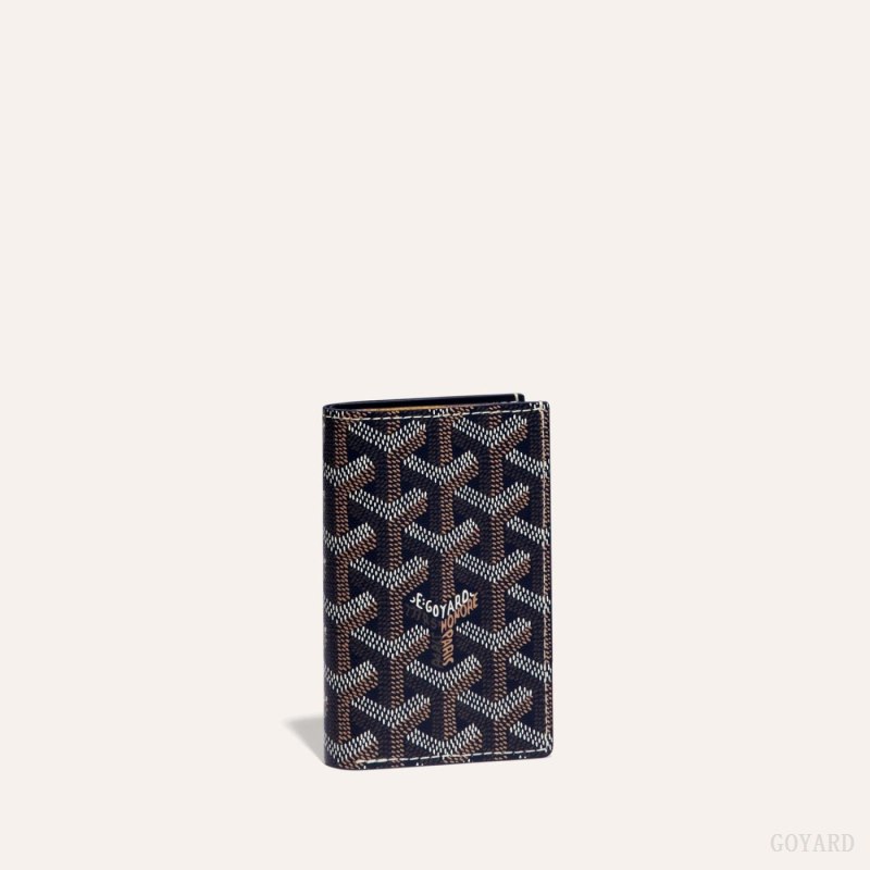 Porta Cartão Goyard SAINT-PIERRE CARD WALLET Azul Marinho Azuis | GY-XFG1279