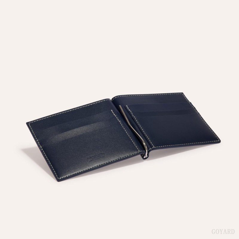 Porta Cartão Goyard SAINT-THOMAS BILL FOLD Azul Marinho Azuis | GY-BFZ6915