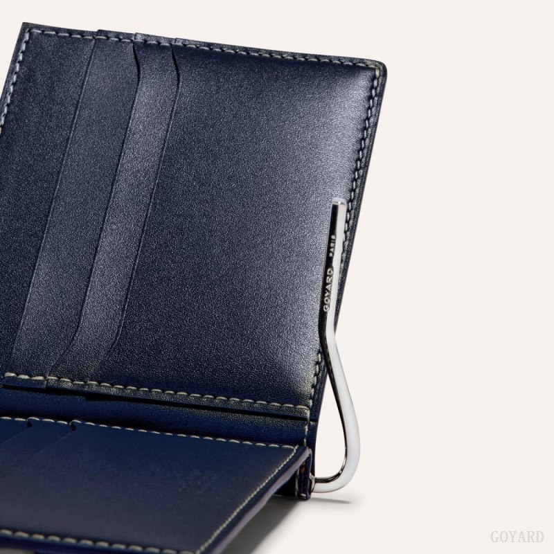 Porta Cartão Goyard SAINT-THOMAS BILL FOLD Azul Marinho Azuis | GY-BFZ6915