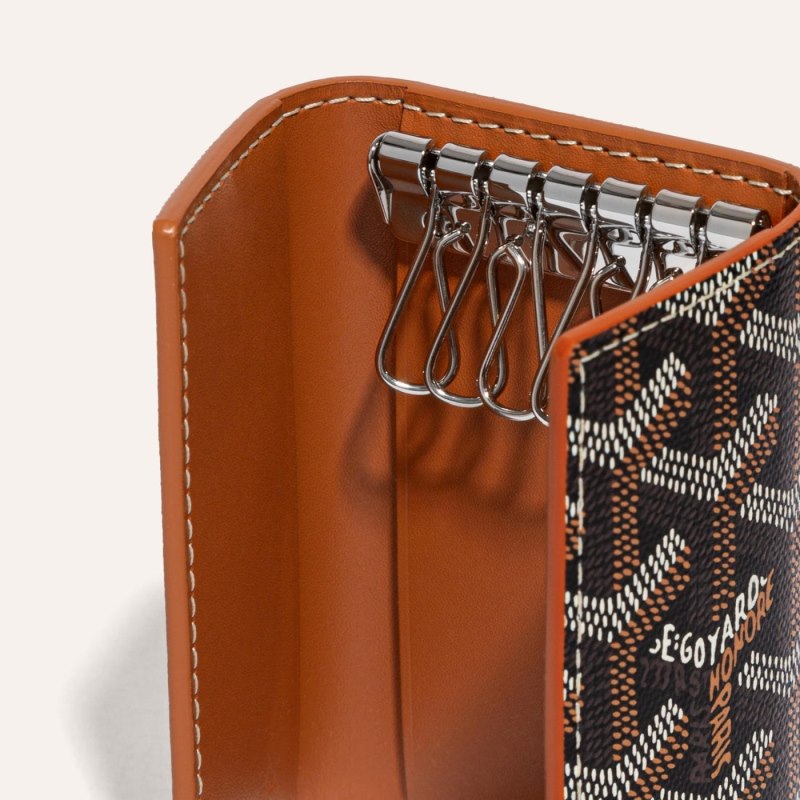 Porta-chaves Goyard SAINT-MICHEL KEY RING Pretas Marrom | GY-LNC7115