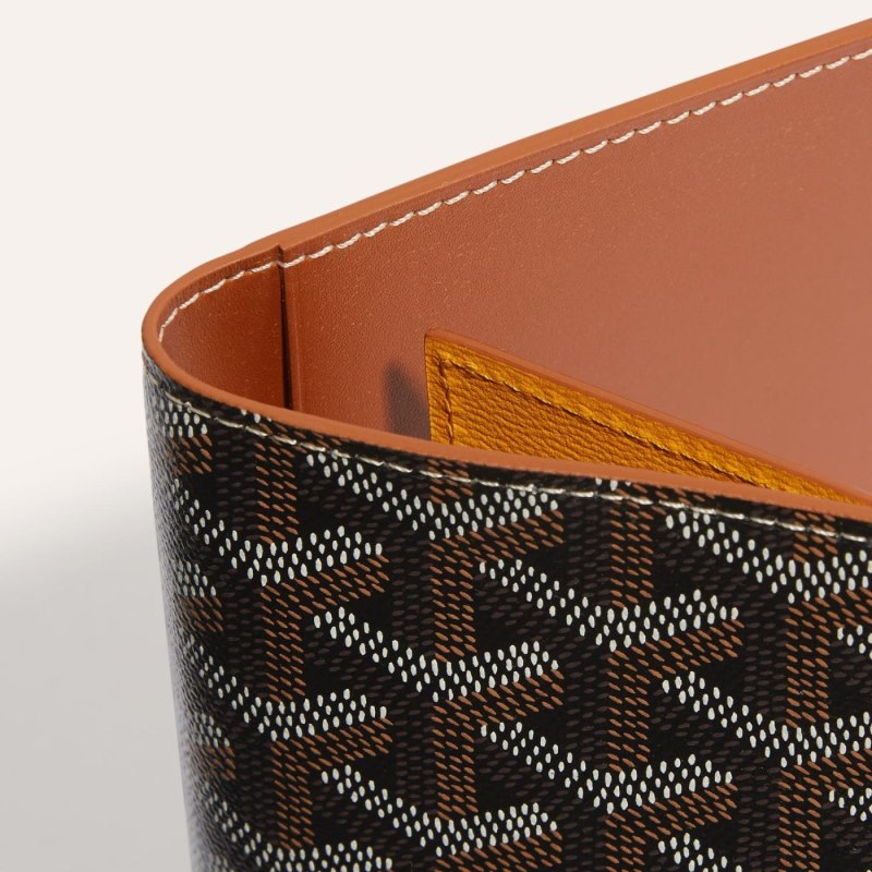 Portador De Passaporte Goyard GRENELLE PASSPORT COVER Pretas Marrom | GY-LDW9743