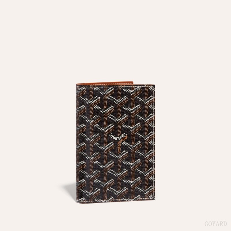 Portador De Passaporte Goyard GRENELLE PASSPORT COVER Pretas Marrom | GY-LDW9743