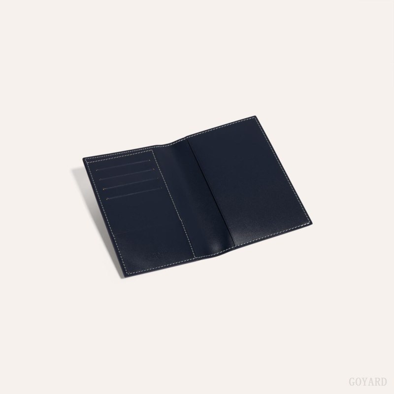 Portador De Passaporte Goyard GRENELLE PASSPORT COVER Azul Marinho Azuis | GY-MRL3146