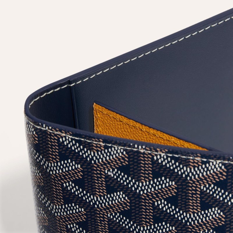 Portador De Passaporte Goyard GRENELLE PASSPORT COVER Azul Marinho Azuis | GY-MRL3146