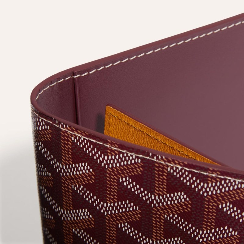 Portador De Passaporte Goyard GRENELLE PASSPORT COVER Bordeaux | GY-AUU0426