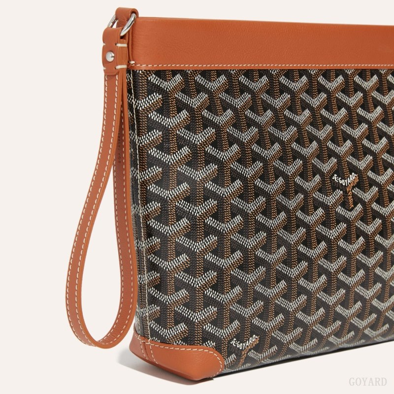 Pouches Goyard Conti pouch Pretas Marrom | GY-BQI2257