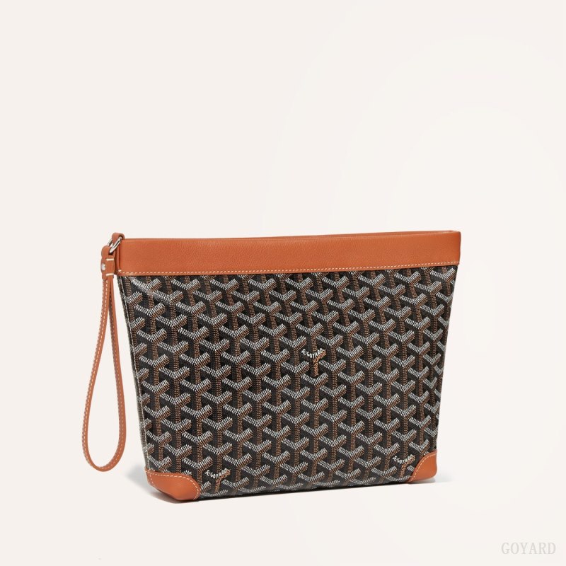 Pouches Goyard Conti pouch Pretas Marrom | GY-BQI2257