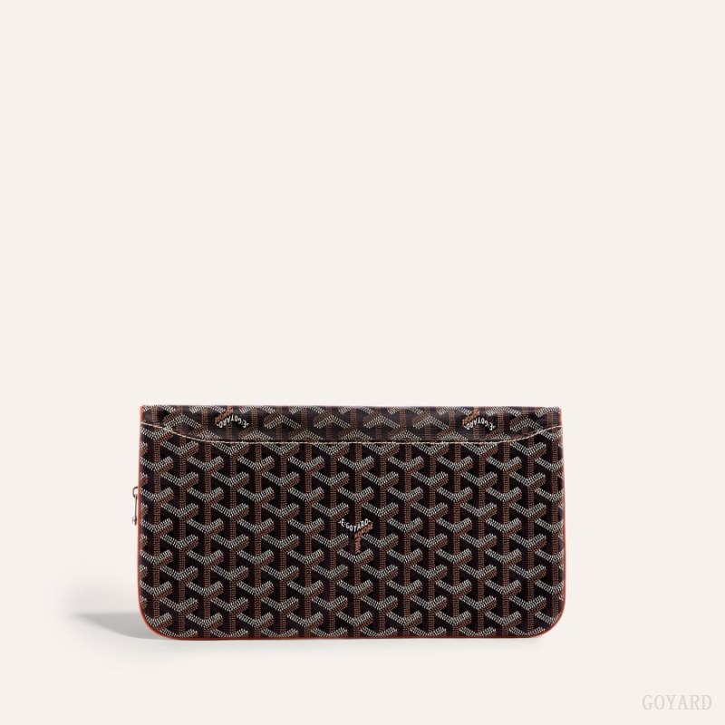 Pouches Goyard SAINTE-MARIE CLUTCH Pretas Marrom | GY-ZNX6245