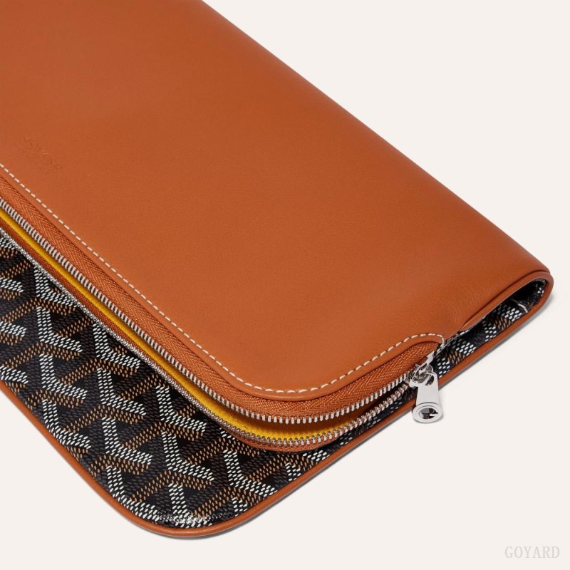 Pouches Goyard SAINTE-MARIE CLUTCH Pretas Marrom | GY-ZNX6245