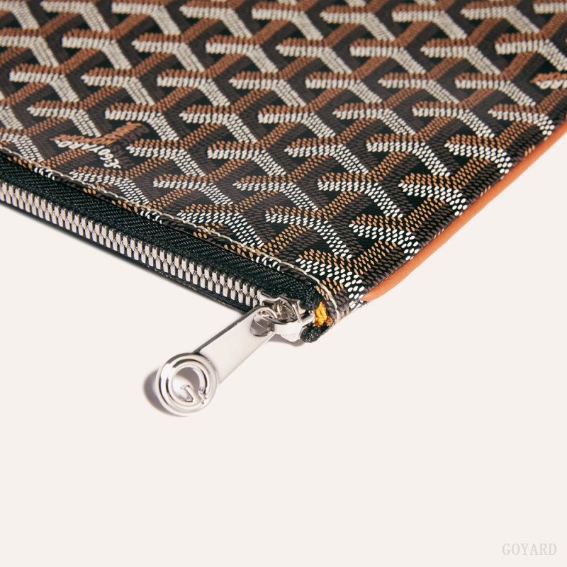 Pouches Goyard Sénat MGM Pouch Pretas Marrom | GY-DWU5287
