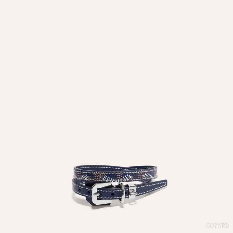 Pulseiras Goyard EDMOND BRACELET Azul Marinho Azuis | GY-FIB7061